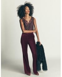 Boden - Flare Velvet Trousers - Lyst