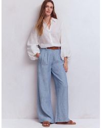Boden - Kensington Linen Trousers - Lyst
