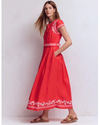 Boden - Arabella Linen Blend Dress - Lyst
