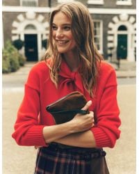 Boden - Lydia Tie Neck Knitted Sweater - Lyst