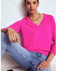 Boden - Eva Cashmere V-Neck Jumper - Lyst