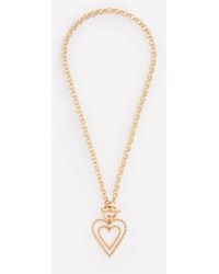 Boden - Statement Heart Necklace Metallic - Lyst