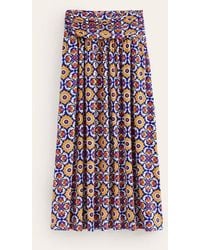 Boden - Rosaline Jersey Skirt Multi, Mosaic Bloom - Lyst