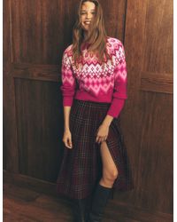 Boden - Mae Fair Isle Knitted Sweater - Lyst
