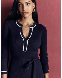 Boden - Paula Ribbed Crew Dress - Lyst