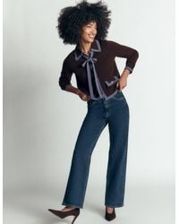 Boden - Elizabeth Bow Knitted Jacket - Lyst