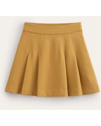 Boden - Pleated Crepe Mini Skirt - Lyst