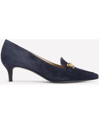 Boden - Mocassins Pointus Iris À Talons Et Mors-Bleu Marine - Lyst