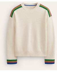 Boden - Metallic Stripe Jumper - Lyst