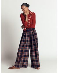 Boden - Wool Blend Pleated Culottes - Lyst