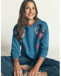 Boden - Emi Embroidered Sweatshirt - Lyst