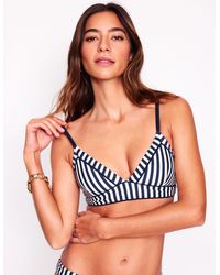 Boden - Kasos String V Neck Bikini Top- Ivory Stripe - Lyst