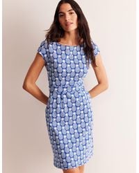 Boden - Florrie Jersey Dress French Navy, Jasmine Bud - Lyst