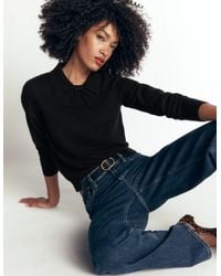 Boden - Bow Neck Knitted Jumper - Lyst
