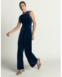 Boden - Cowl Neck Velvet Jumpsuit - Lyst