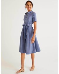 chambray button down dress