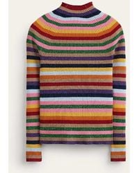Boden - Ribbed Funnel Neck Sweater - Lyst