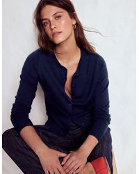 Boden - Emilia Cotton Crew Cardigan - Lyst