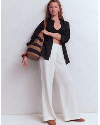 Boden - Longline Linen Shirt - Lyst