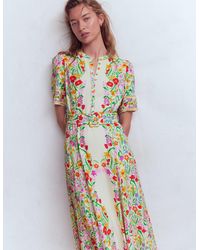 Boden - Kate Puff Sleeve Belted Dress - Lyst