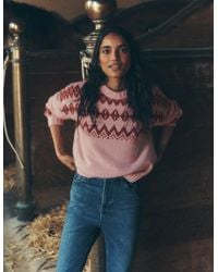 Boden - Chunky Fair Isle Jumper - Lyst