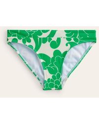 Boden - Ithaca Panel Bikini Bottoms Bright Green, Opulent Whirl - Lyst