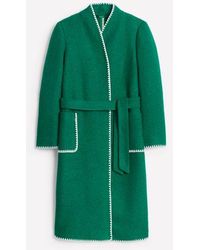 Boden - Blanket Stitch Wrap Coat - Lyst