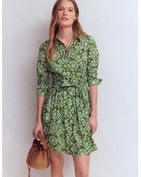 Boden - Alexa Long Sleeve Short Dress-Courtyard, Decorative Blossom - Lyst