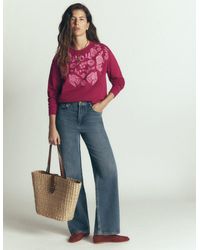 Boden - Emi Embroidered Sweatshirt - Lyst