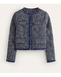 Boden - Textured Boucle Cropped Jacket - Lyst