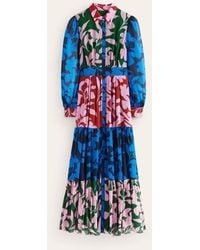 Boden - Occasion Maxi Shirt Dress Vibrant Yellow, Gardenia Bloom - Lyst