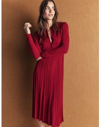 Boden - Cable Stitch Knitted Dress - Lyst