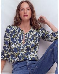 Boden - Mya Smocked Jersey Shirt - Lyst
