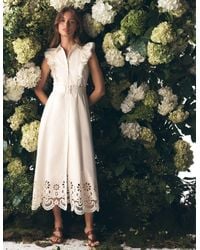 Boden - Ruffle Bodice Shirt Dress - Lyst