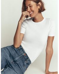 Boden - Ribbed Cotton T-Shirt - Lyst