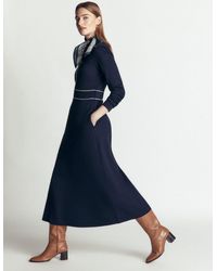 Boden - Etta Piping Detail Ponte Dress - Lyst