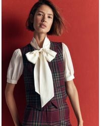 Boden - V Neck Wool Blend Waistcoat - Lyst