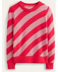 Boden - Fluffy Diagonal Stripe Sweater - Lyst