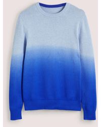 Boden Cotton Crew Neck Sweater - Blue