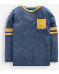 Boden - T-Shirt Colourblock-Bleu Robot/Jaune Canari - Lyst