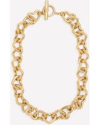 Boden - Chunky Heart Chain Necklace - Lyst