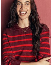Boden - Lucy Chunky Cotton Sweater, Stripe - Lyst