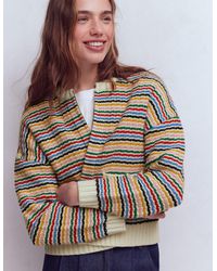 Boden - Maya Zip-Up Jacket-Ivory - Lyst