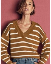 Boden - Lucy Cotton V-Neck Jumper - Lyst