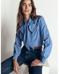 Boden - Clara Tie Neck Shirt - Lyst