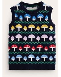 Boden - Edie Fair Isle Tank - Lyst