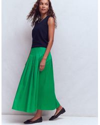 Boden - Valentina Sateen Skirt - Lyst