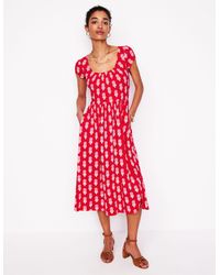 Boden - Samantha Scoop Jersey Dress Paradise, Vine - Lyst