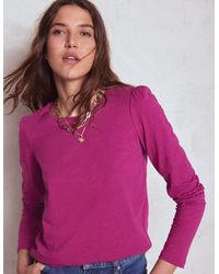 Boden - Cotton Crew Long Sleeve Top - Lyst