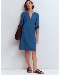 Boden - Cathy Notch Neck Jersey Dress - Lyst